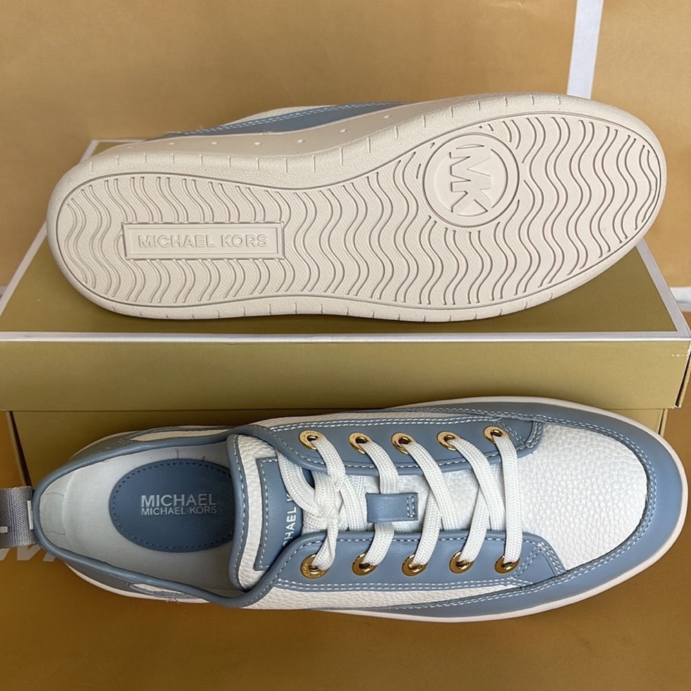 MICHAEL KORS SHEA LACE UP
FAUX LEATHER
49F3SHFS1L
PALE BLUE
NEW - Picture 13 of 16